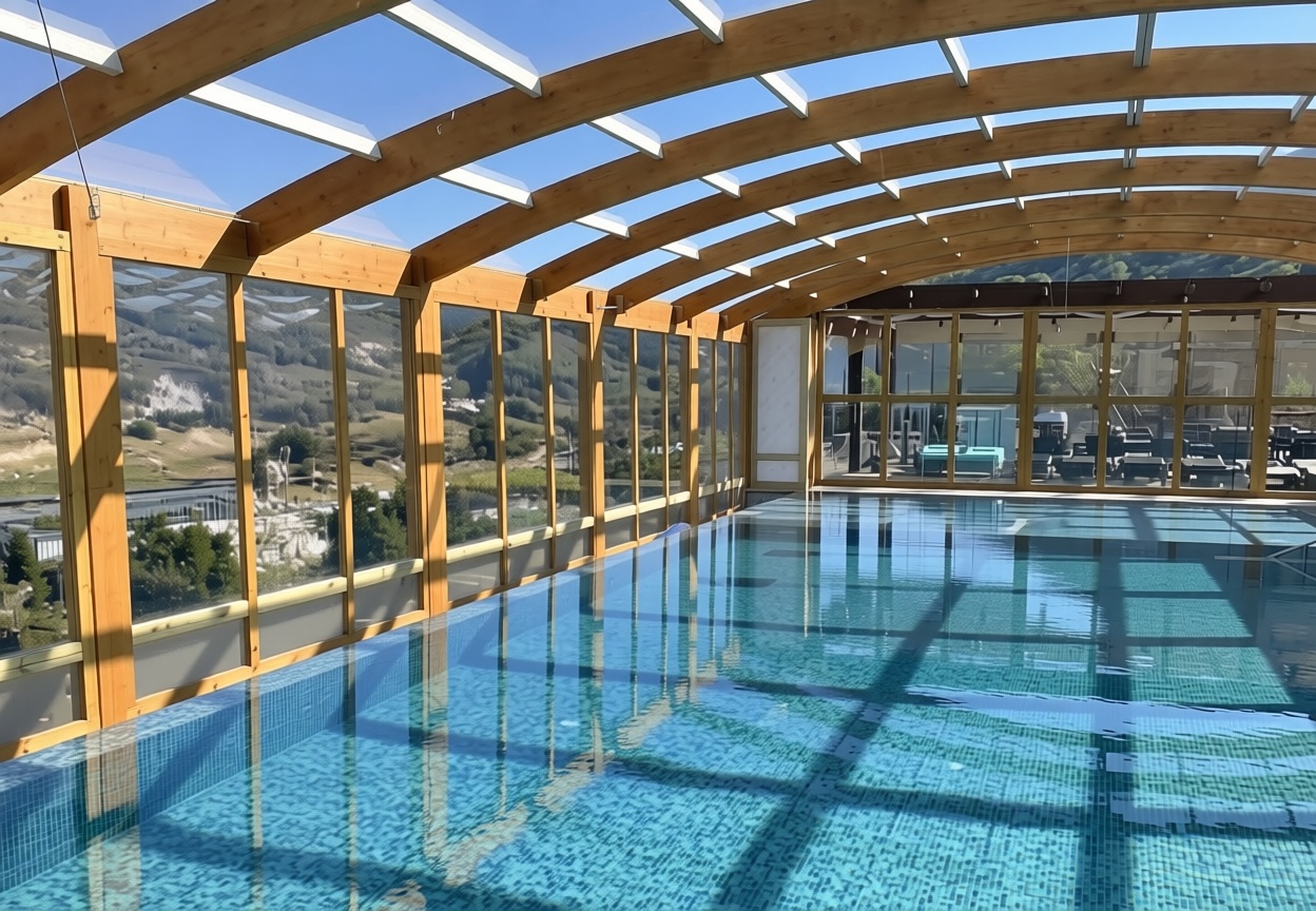 בריכה מקורה מחוממת לחורף!