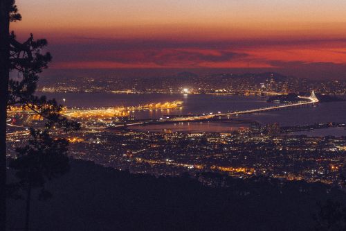 Oakland skyline and East Bay real estate market with housing demand across nearby suburban communities