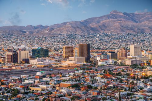 El Paso skyline and border metro real estate market with housing activity across surrounding communities