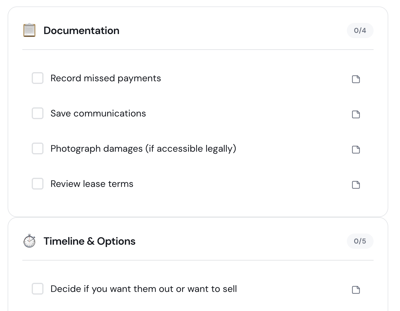 Bad Tenants Checklist preview