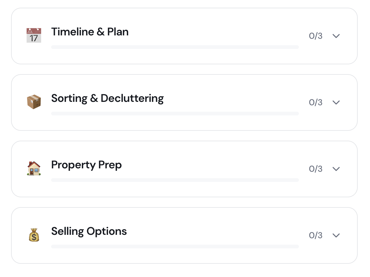 Downsizing Checklist preview