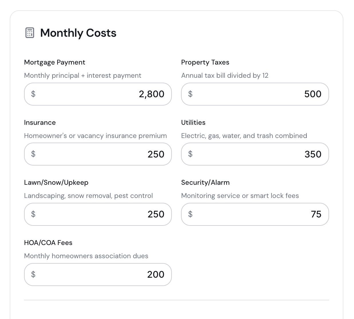 Vacant Home Cost-of-Delay Calculator preview