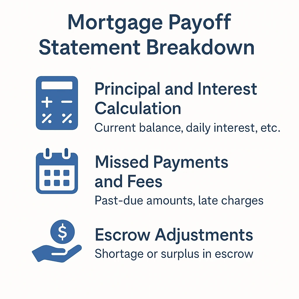 Mortgage Payoff Statement Breakdown