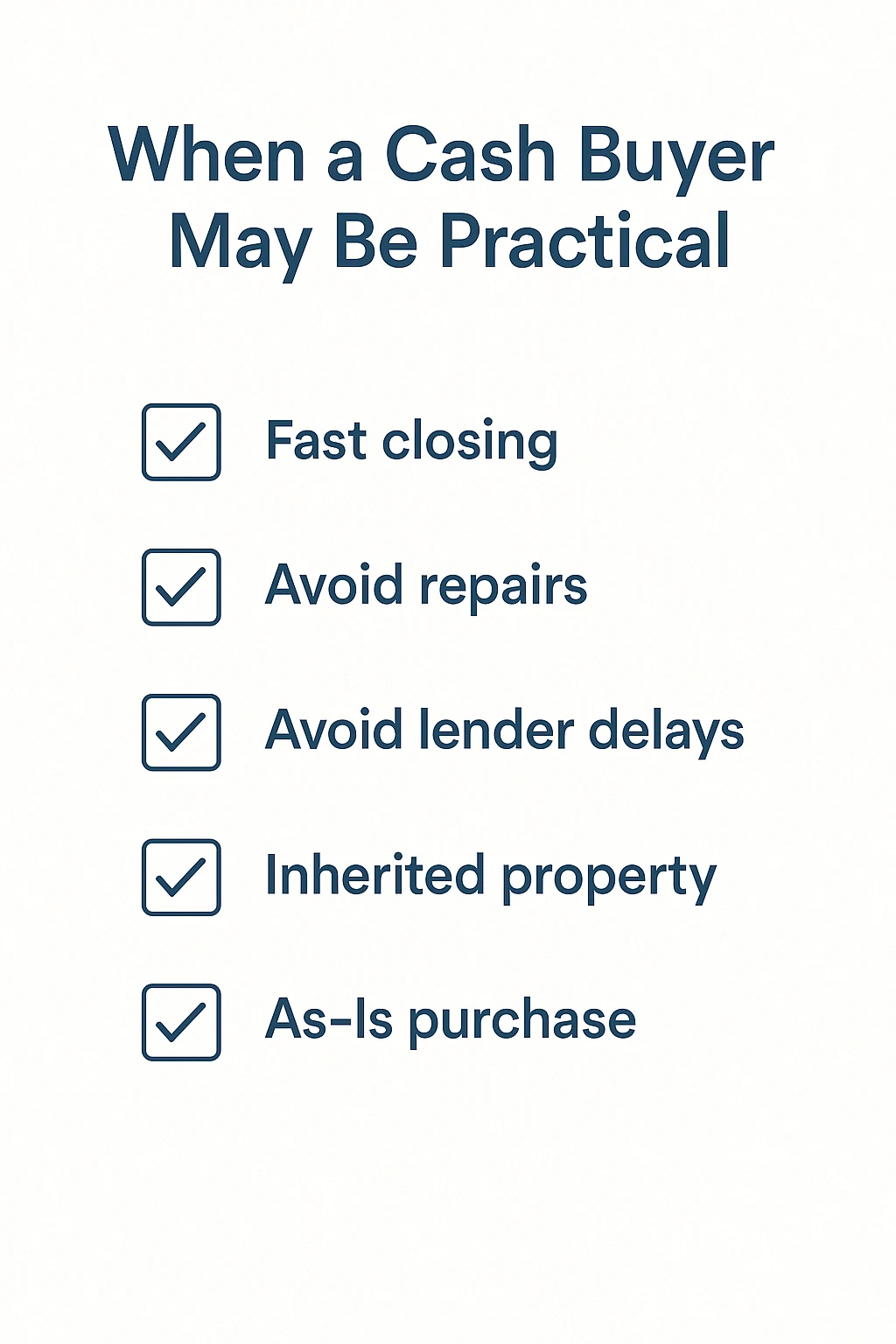 when selling to a cash buyer is more practical in forbearance