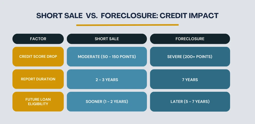 SHORT SALE VS. FORECLOSURE CREDIT IMPACT