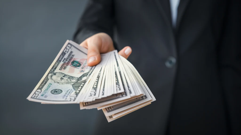 Paying money