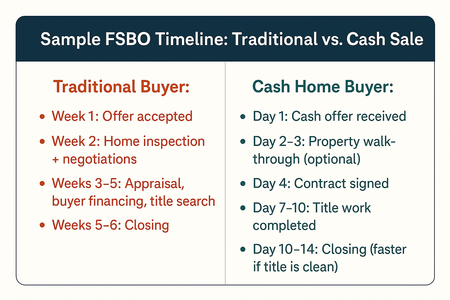 FSBO Timeline
