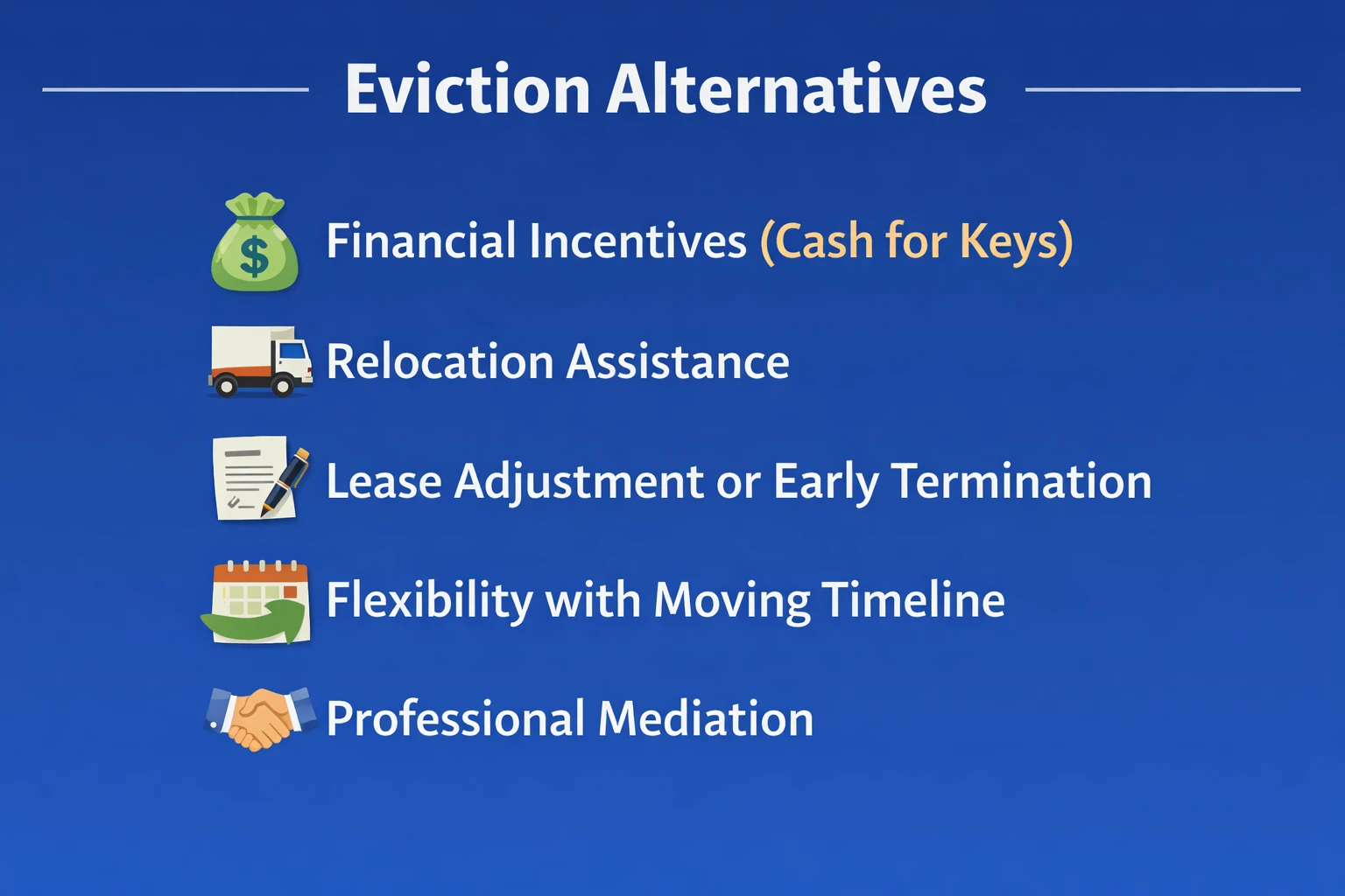 eviction alternatives