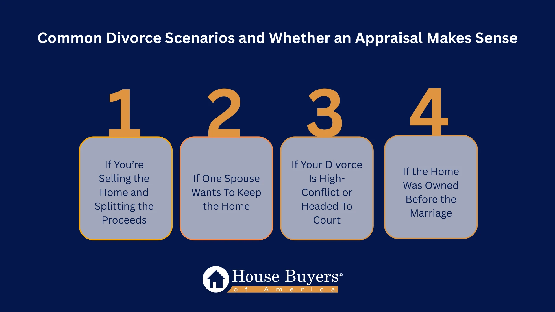 Common Divorce Scenarios and Whether an Appraisal Makes Sense