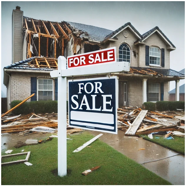 market for storm damaged home