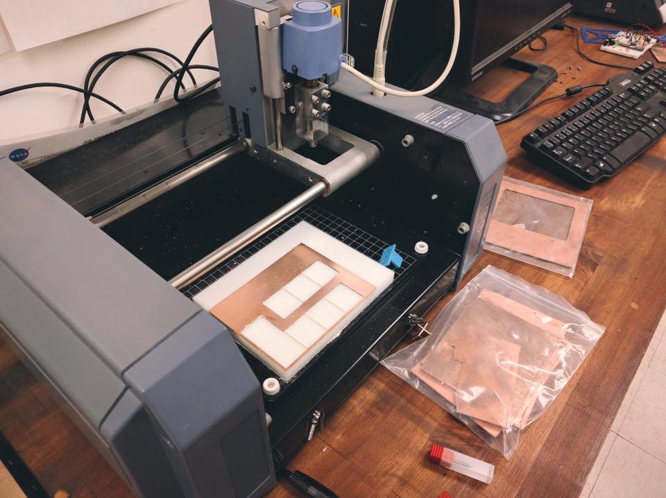 A PCB mill with PCB supplies