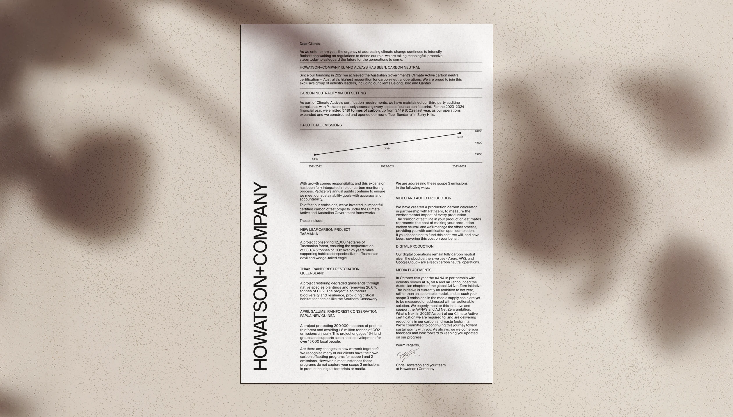 carbon neutral letter