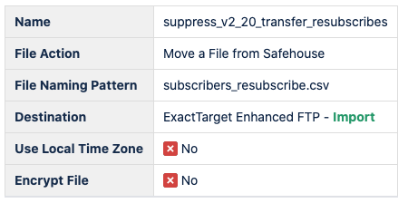 File transfer setup