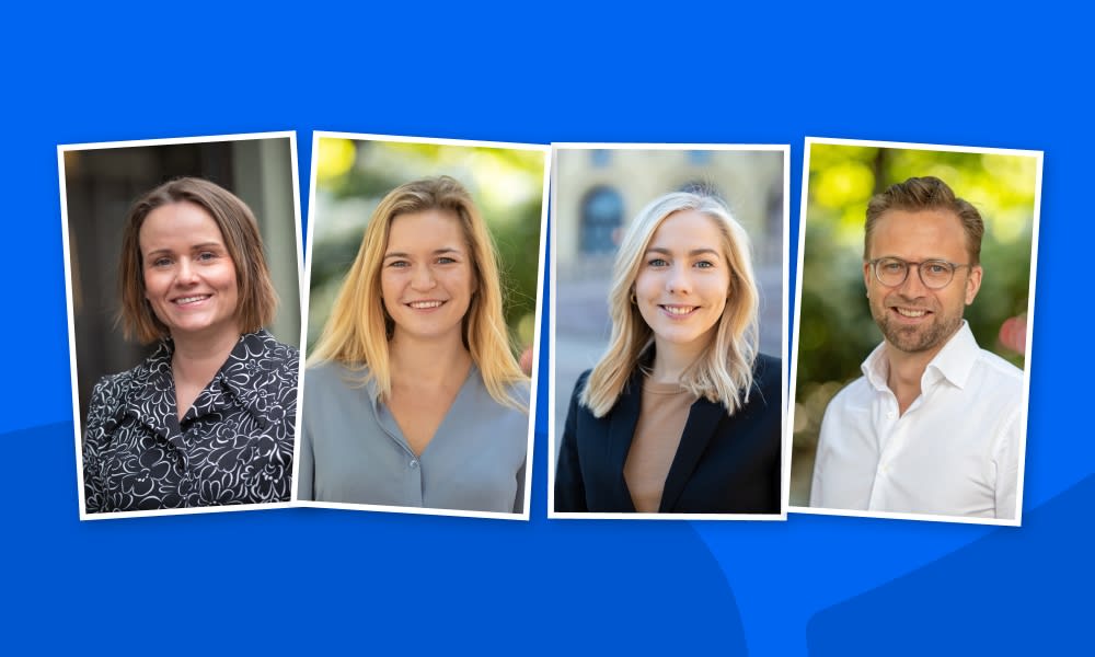 Margret Hagerup, Mathilde Tybring-Gjedde, Mari Holm Lønseth og Nikolai Astrup