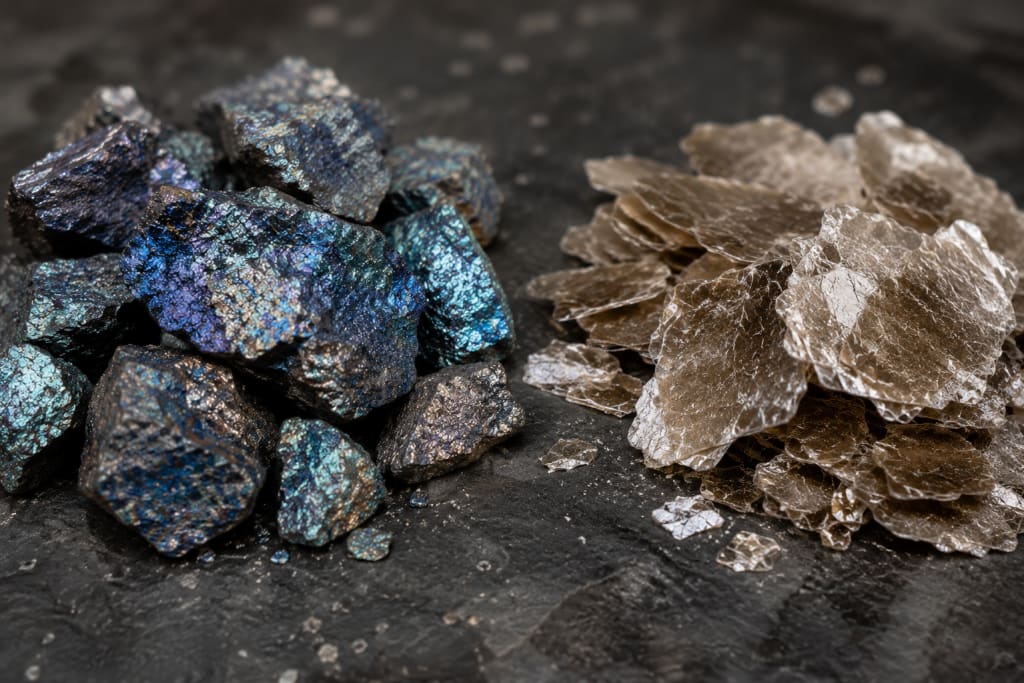 Symbolbild für EMRT Extended Minerals Reporting Kobalt Glimmer Lieferkette.