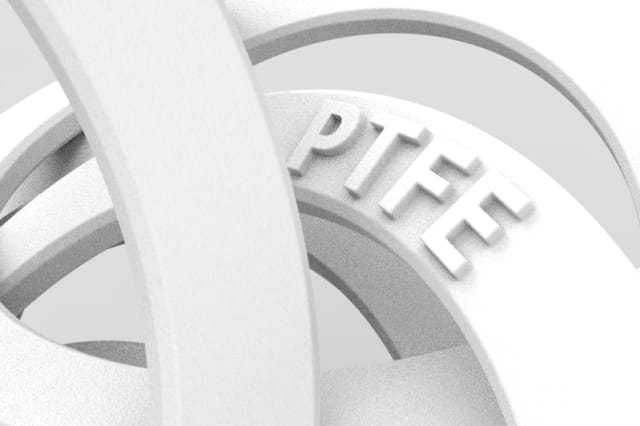Molekülstruktur von PTFE und PTFE-Compounds.