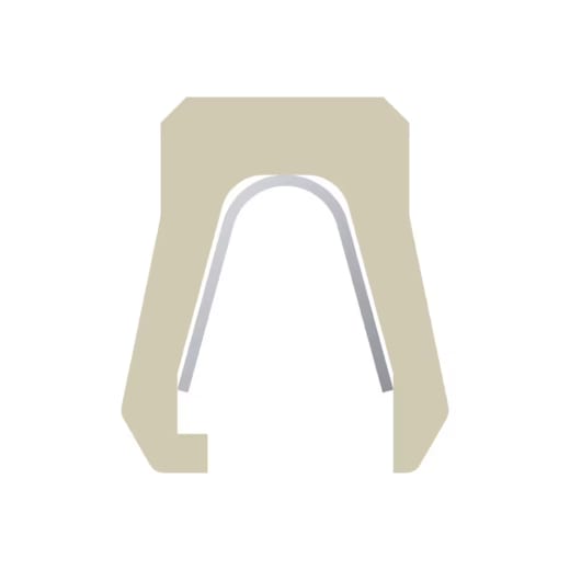 Profil-Querschnitt der Serie Parker Flanschdichtung NLF FlexiSeal