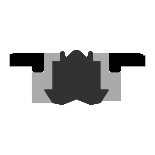 Profil-Querschnitt der Serie Parker Piston Sealing Set ZW