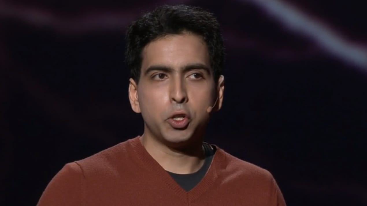 Sal Khan in 2011 on a Ted Conference, talking about education.