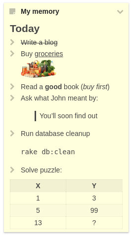 Markdown offers a lot of formatting options for your notes Markup with markdown formatting