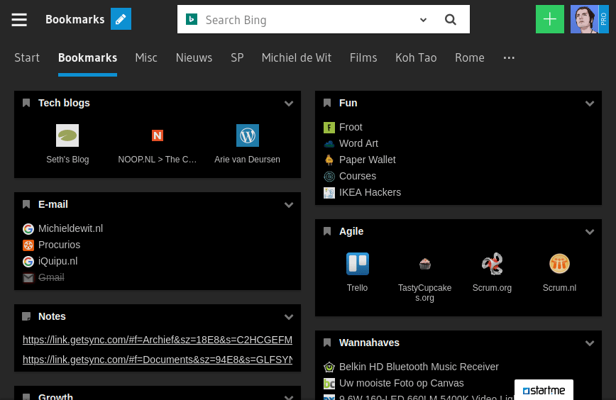 Dark widget theme