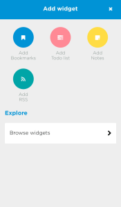 Add any widget you like. Or all!