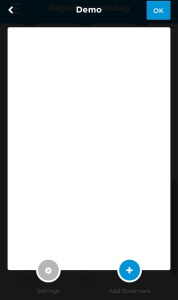 Add bookmarks by clicking the familiar Add icon.