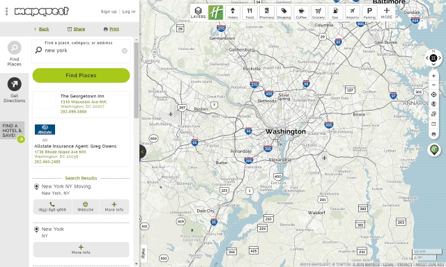If you travel with Mapquest, you'll discover more than just your destination.