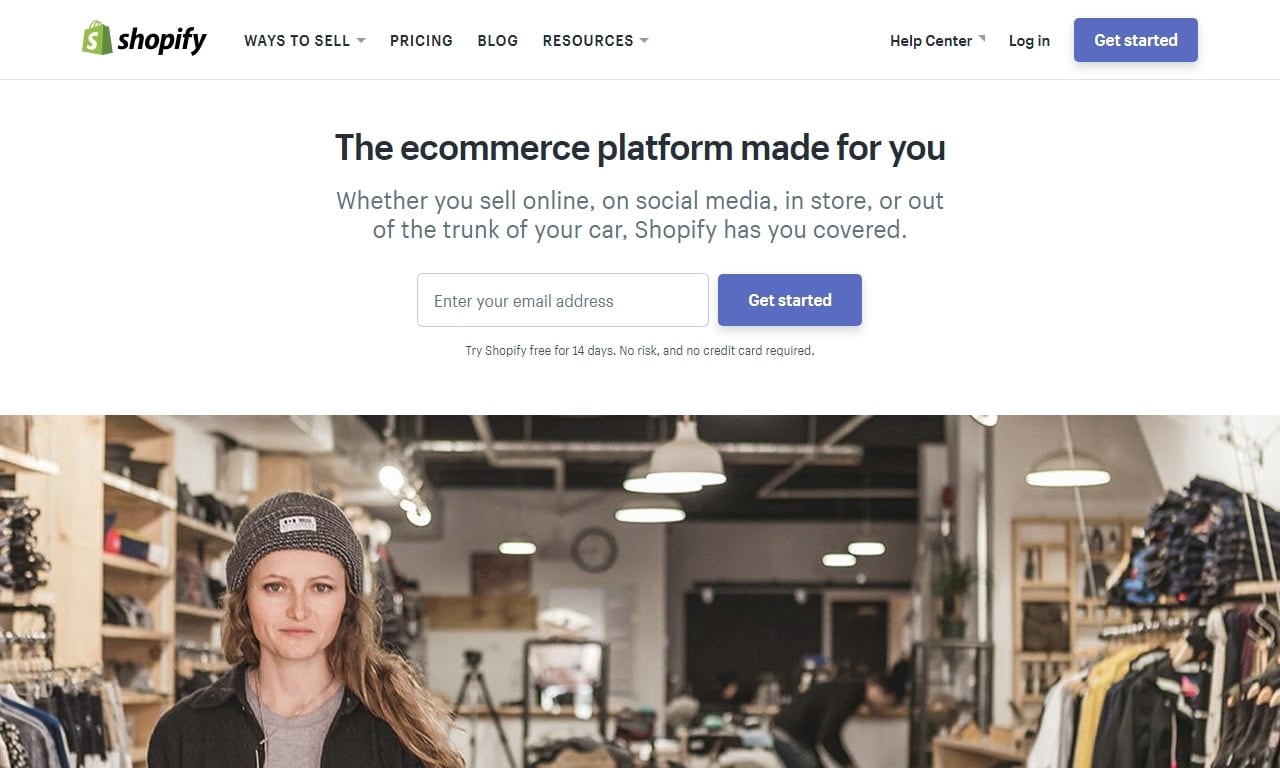 Homepage Shopify Homepage Shopify