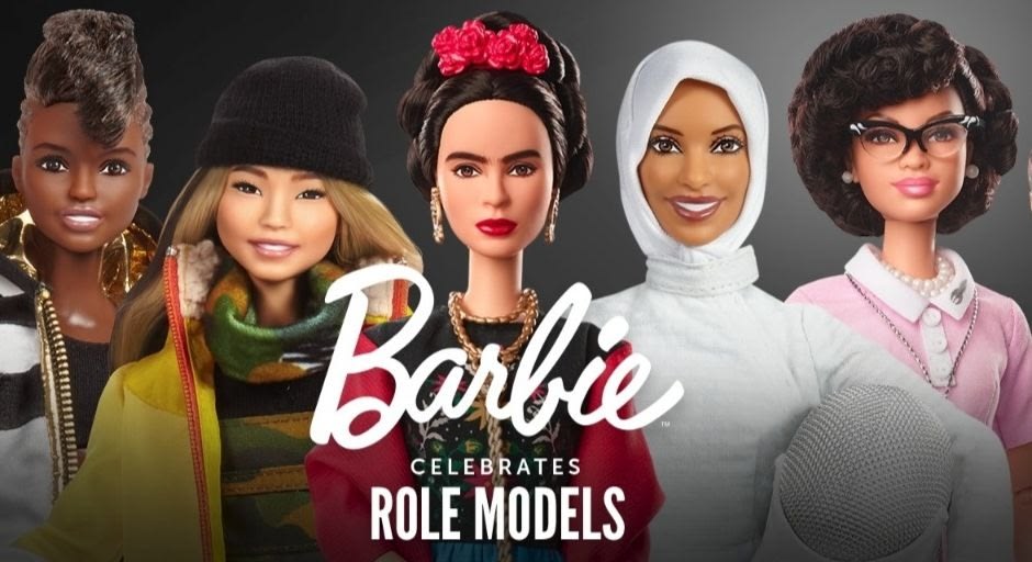 From left to right: Nicola Adams OBE, Chloe Kim, Frida Khalo, Ibtihaj Muhammad, Katherine Johnson