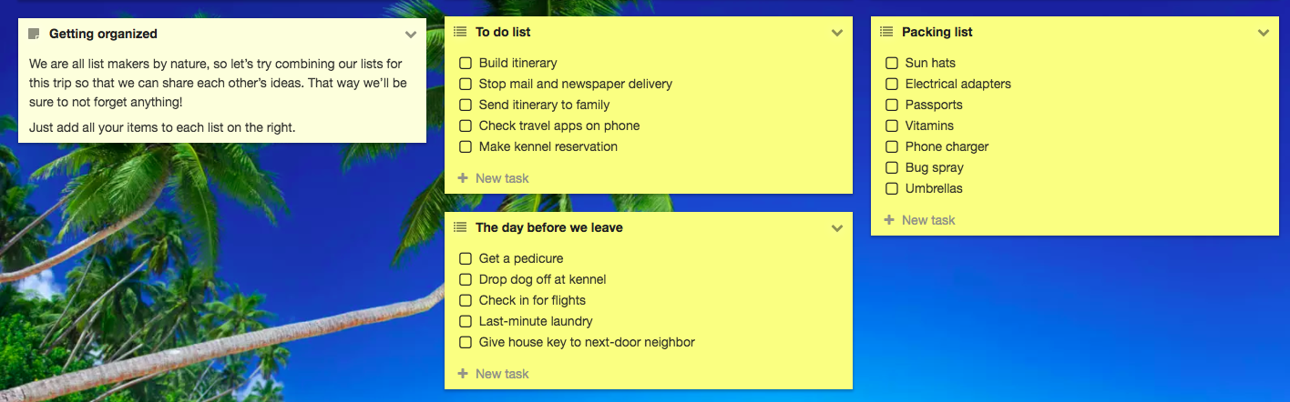 Some to-do-lists might also be handy