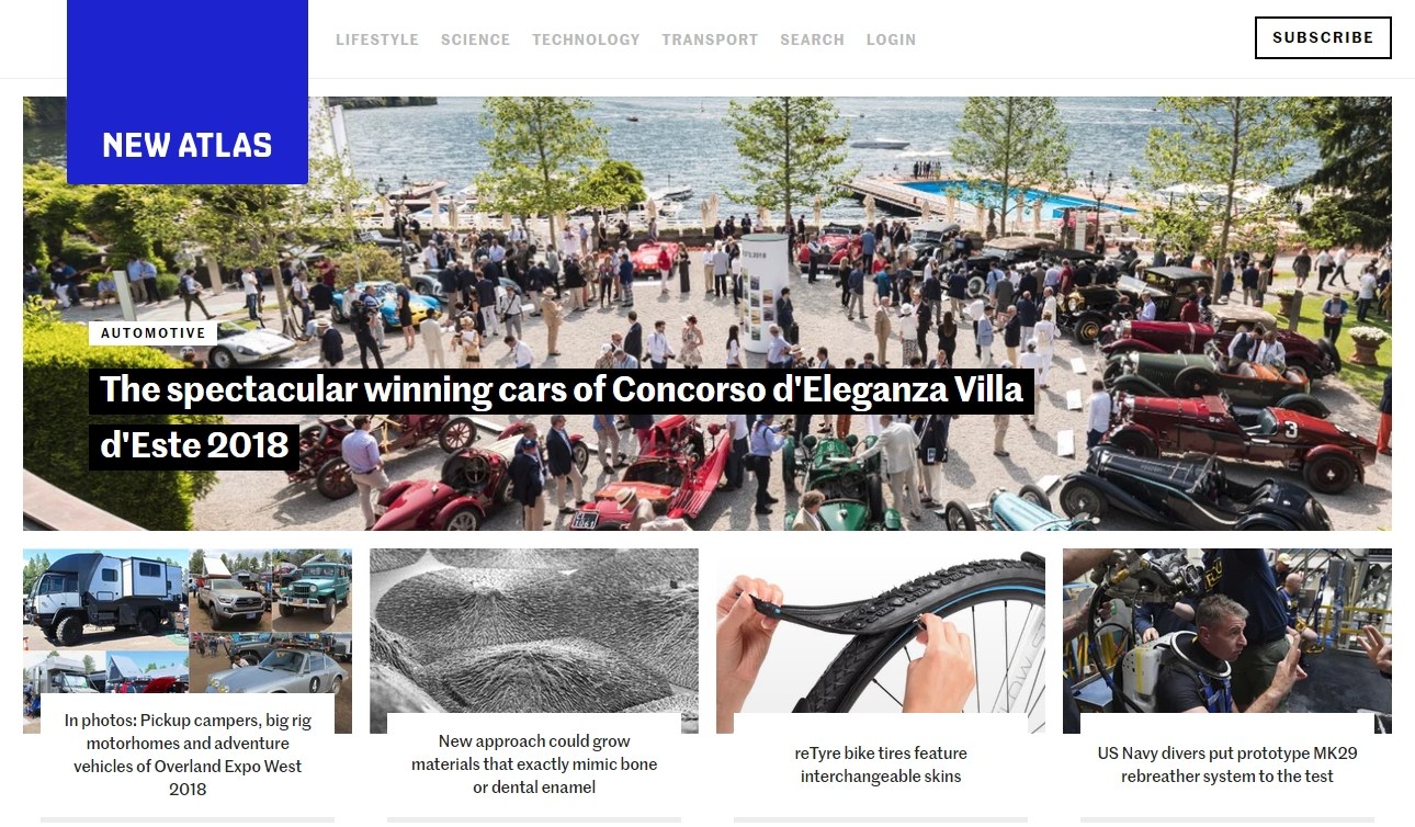 'New Atlas is a celebration of human endeavour, we aim to inspire, not ridicule.'