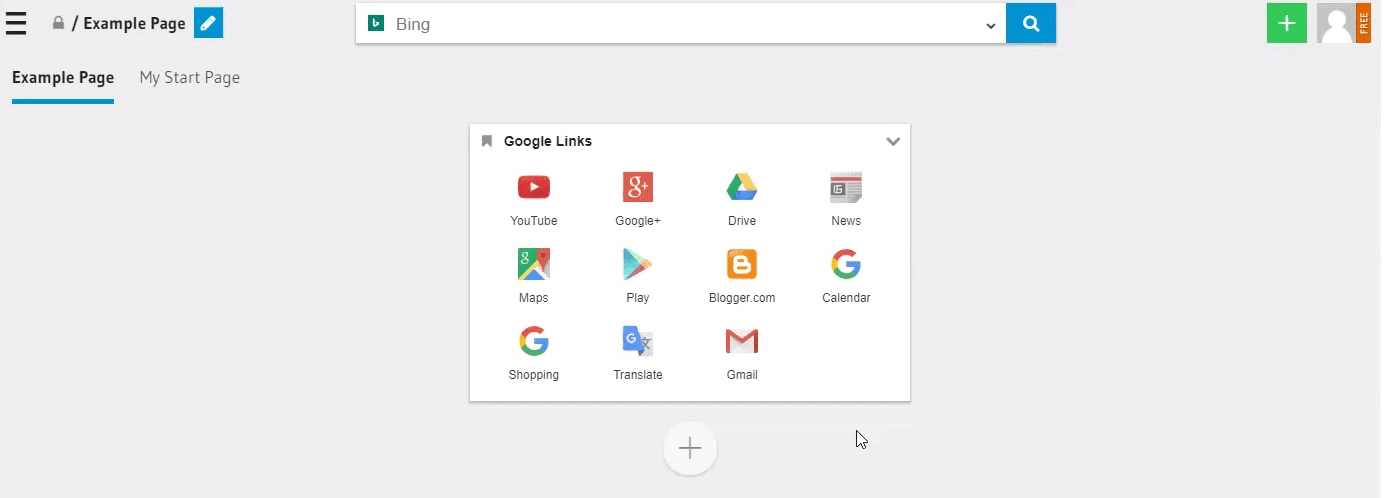 Creating a new bookmarks widget has never been this easy.