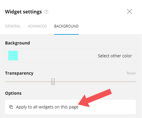 Apply color to all widgets.
