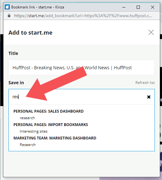Now you can search in the bookmarklet