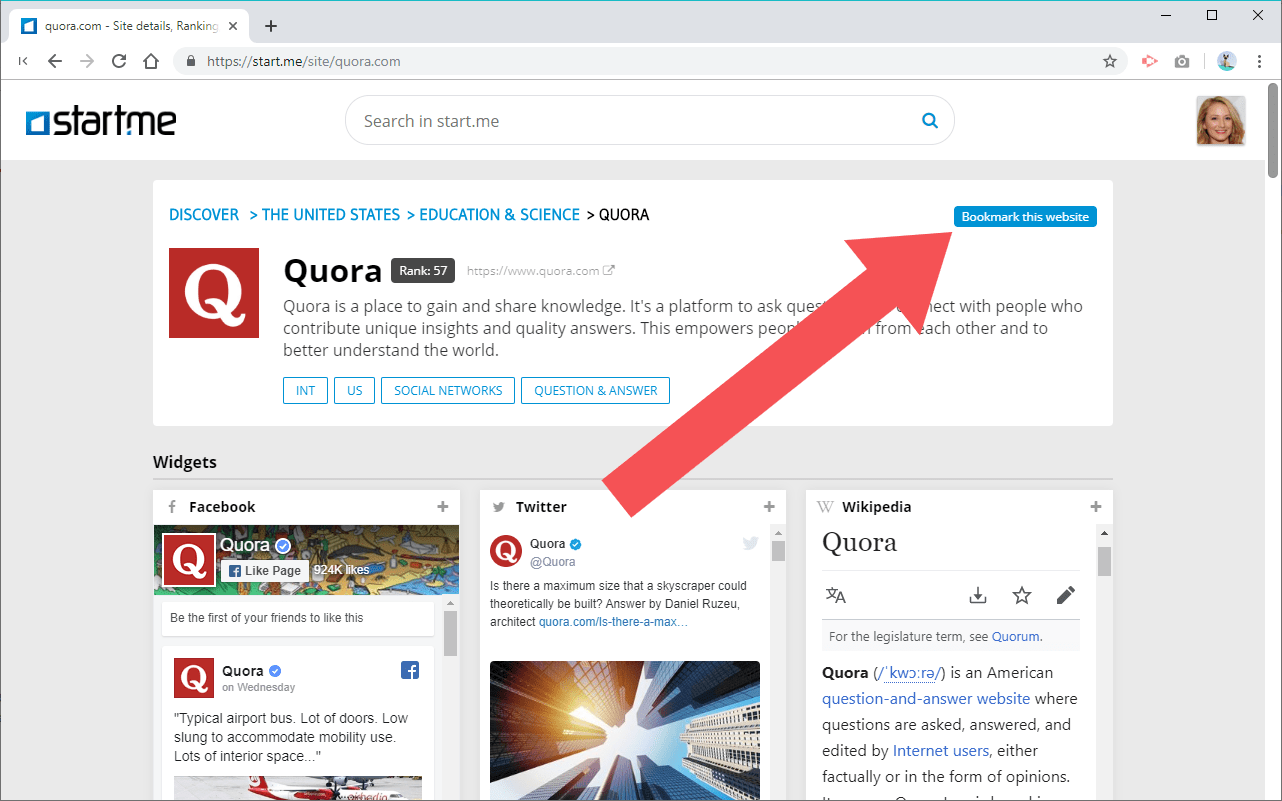 Bookmark Top Websites easier than ever