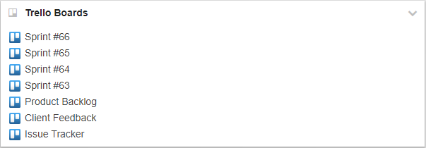 Trello boards on your start.me page Trello boards example