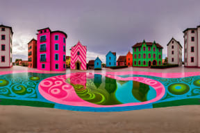 colourful buildings • You