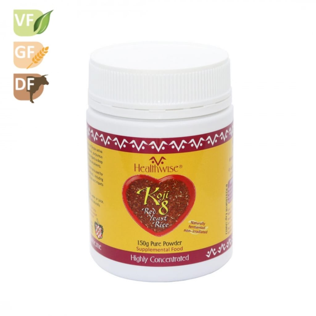 HealthWise Koji8 Red Yeast Rice | Cardiovascular Support | 20% off RRP ...