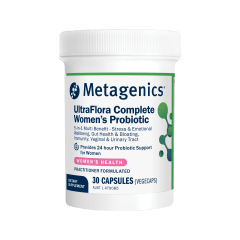 Metagenics UltraFlora Complete Women’s Probiotic 30 Caps Bottle Front - HealthMasters 10% off RRP