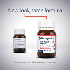 Metagenics Bio Q-Absorb Ubiquinol 30 Capsules 10% off RRP at HealthMasters Metagenics New Label