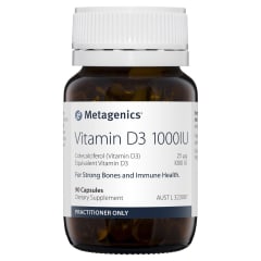 Metagenics Vitamin D3 1000IU 90 caps 10% off RRP at HealthMasters Metagenics