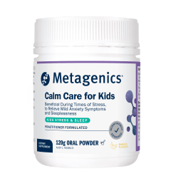 Metagenics Calm Care for Kids Banana 120 g Powder 10% off RRP at HealthMasters Metagenics