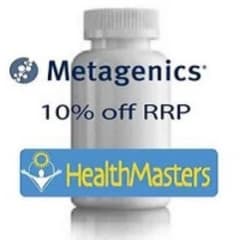 Metagenics Ultra Flora GI Regulate 10% off RRP at HealthMasters Metagenics Logo