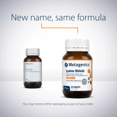 Metagenics Lysine Shield 60 Tablets 10% off RRP at HealthMasters Metagenics New Look