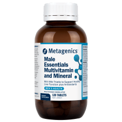 Metagenics Male Essentials Multivitamin & Mineral 120 Tablets 10% off RRP at HealthMasters Metagenics
