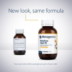 Metagenics MetaPure Algal Oil 60 Capsules 10% off RRP at HealthMasters Metagenics New Look
