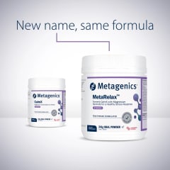 Metagenics MetaRelax Raspberry 241g Powder 10% off RRP at HealthMasters Metagenics New Name
