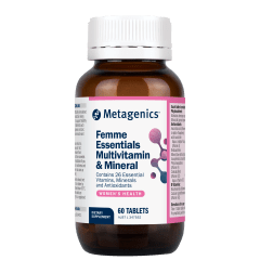 Metagenics Femme Essentials Multivitamin and Mineral 60 Tablets 10% off RRP at HealthMasters Metagenics