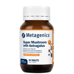Metagenics Super Mushroom with Astragalus 30 Tablets 10% off RRP at HealthMasters Metagenics